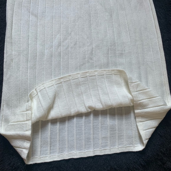 Vintage Jason Maxwell Off-White Acrylic Pencil Skirt Sz M NWOT RN #34570 - Picture 4 of 8